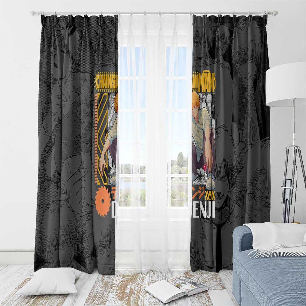 Denji V2 Chainsaw Man Window Curtain Anime Style