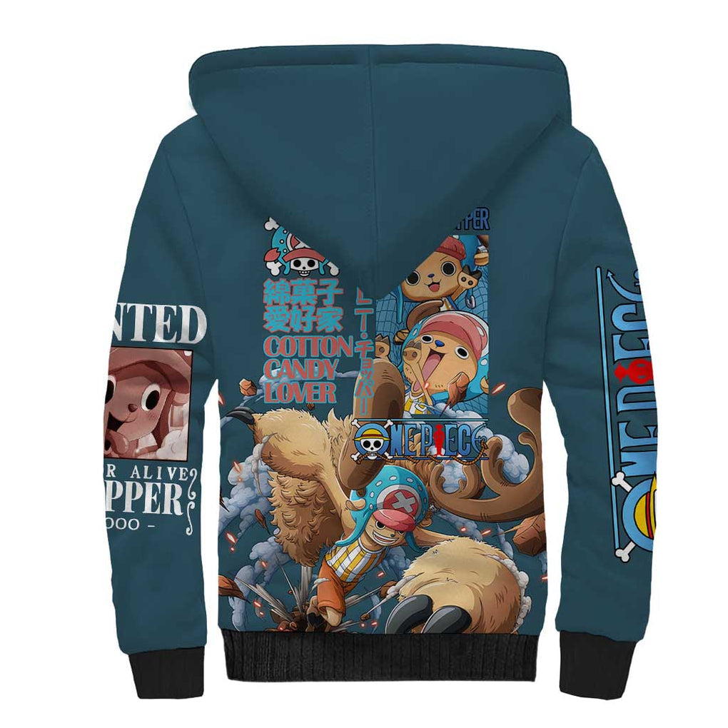 Tony Tony Chopper V3 One Piece Sherpa Hoodie Anime Style