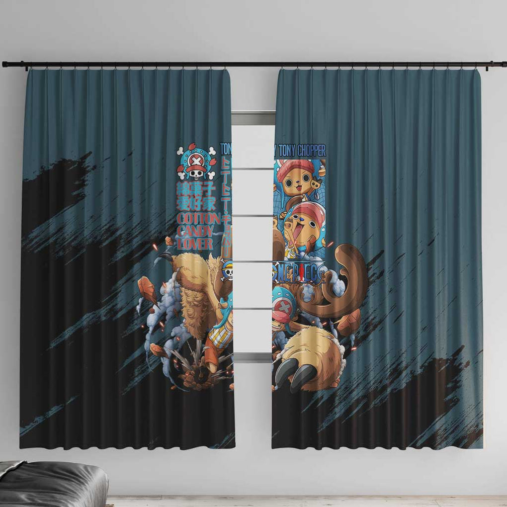 Tony Tony Chopper V3 One Piece Window Curtain Anime Style
