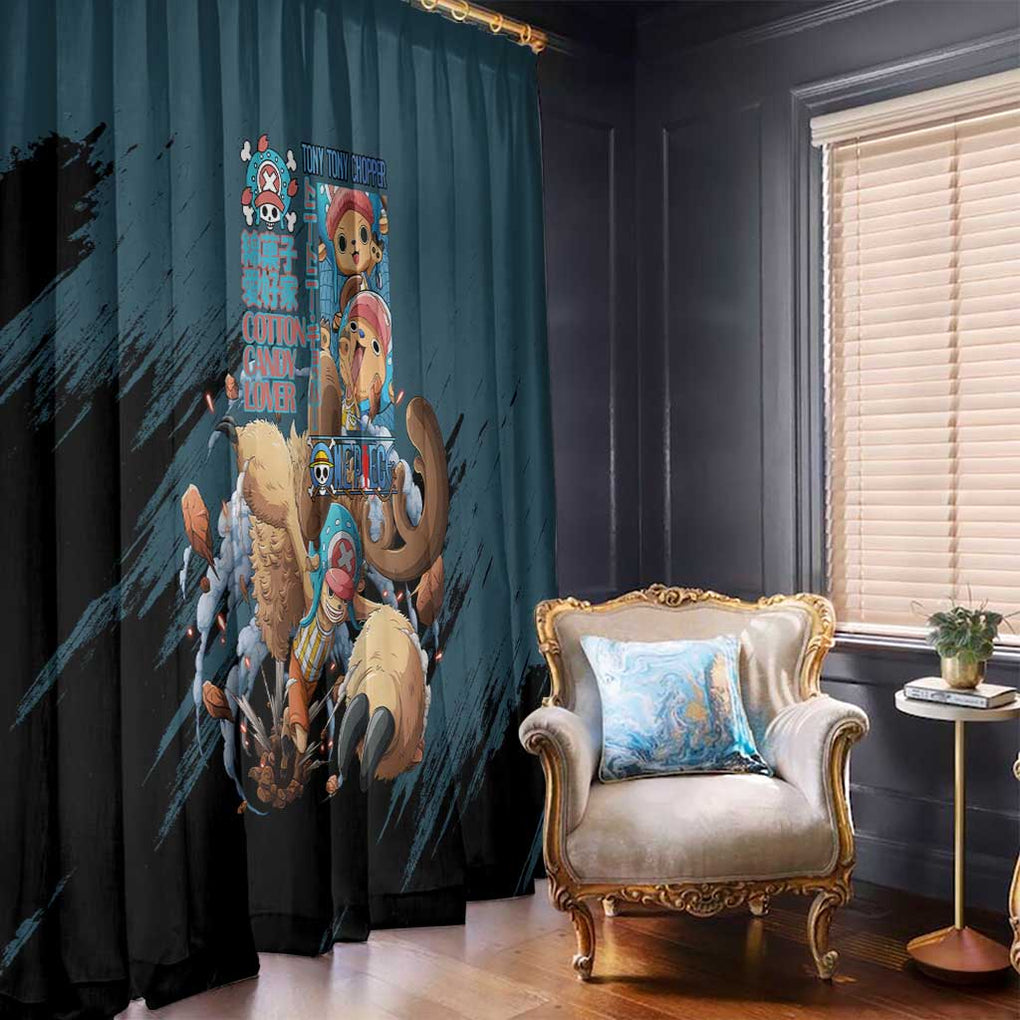 Tony Tony Chopper V3 One Piece Window Curtain Anime Style