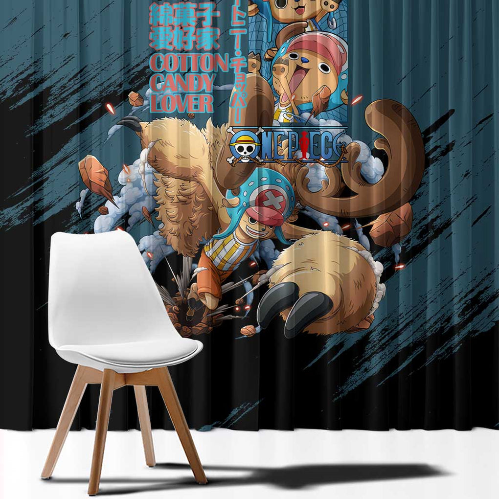 Tony Tony Chopper V3 One Piece Window Curtain Anime Style