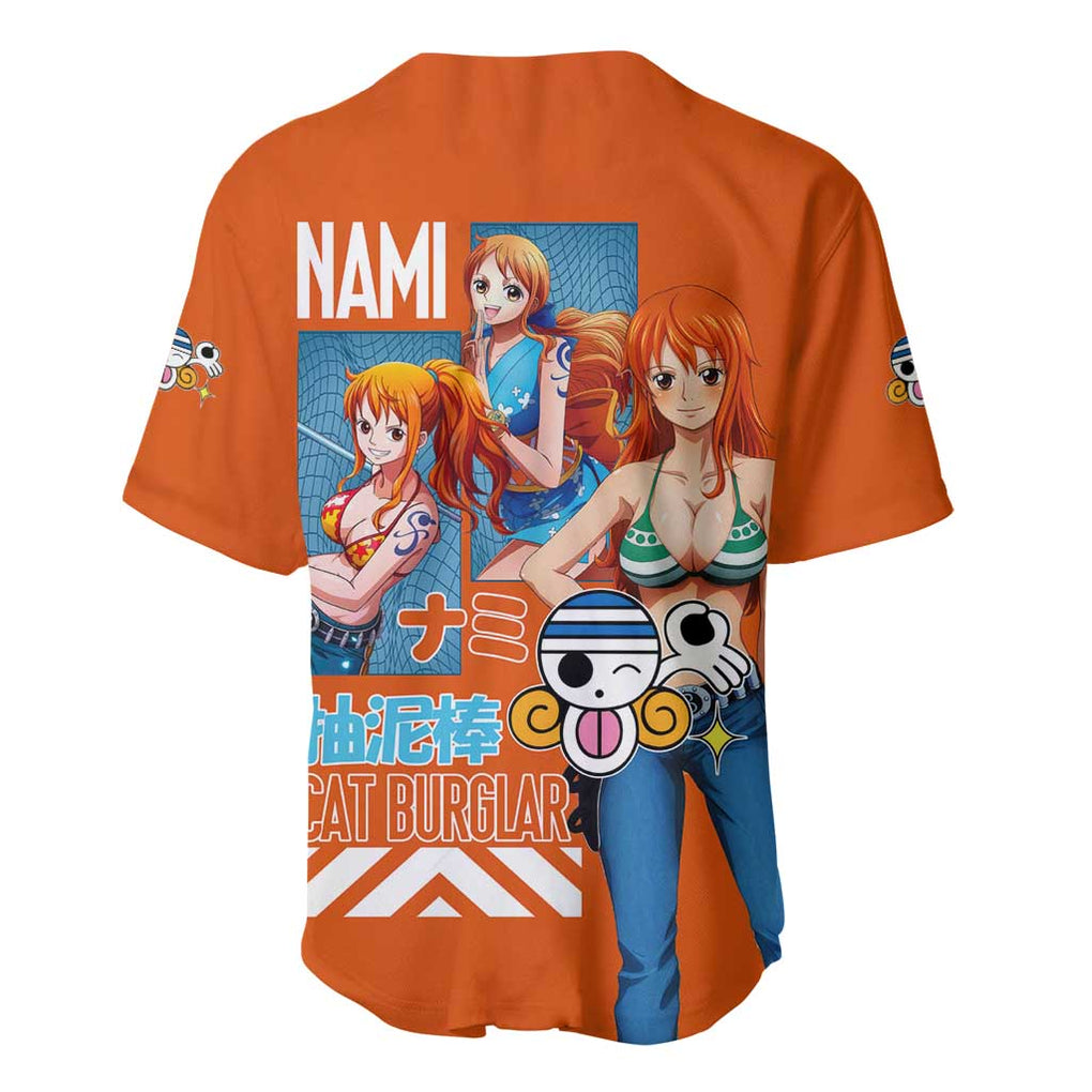 Nami V2 One Piece Baseball Jersey Anime Style
