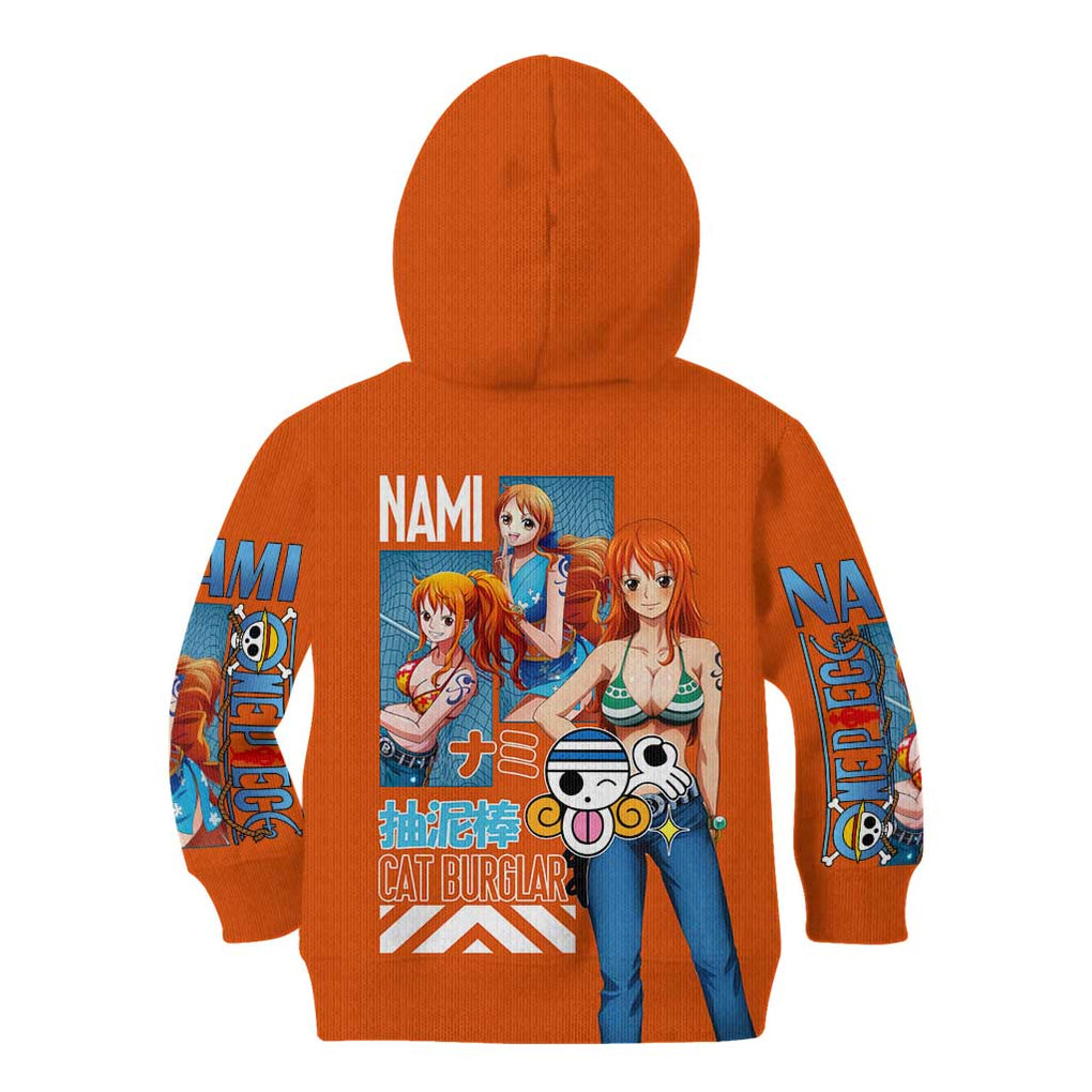 Nami V2 One Piece Kid Hoodie Anime Style