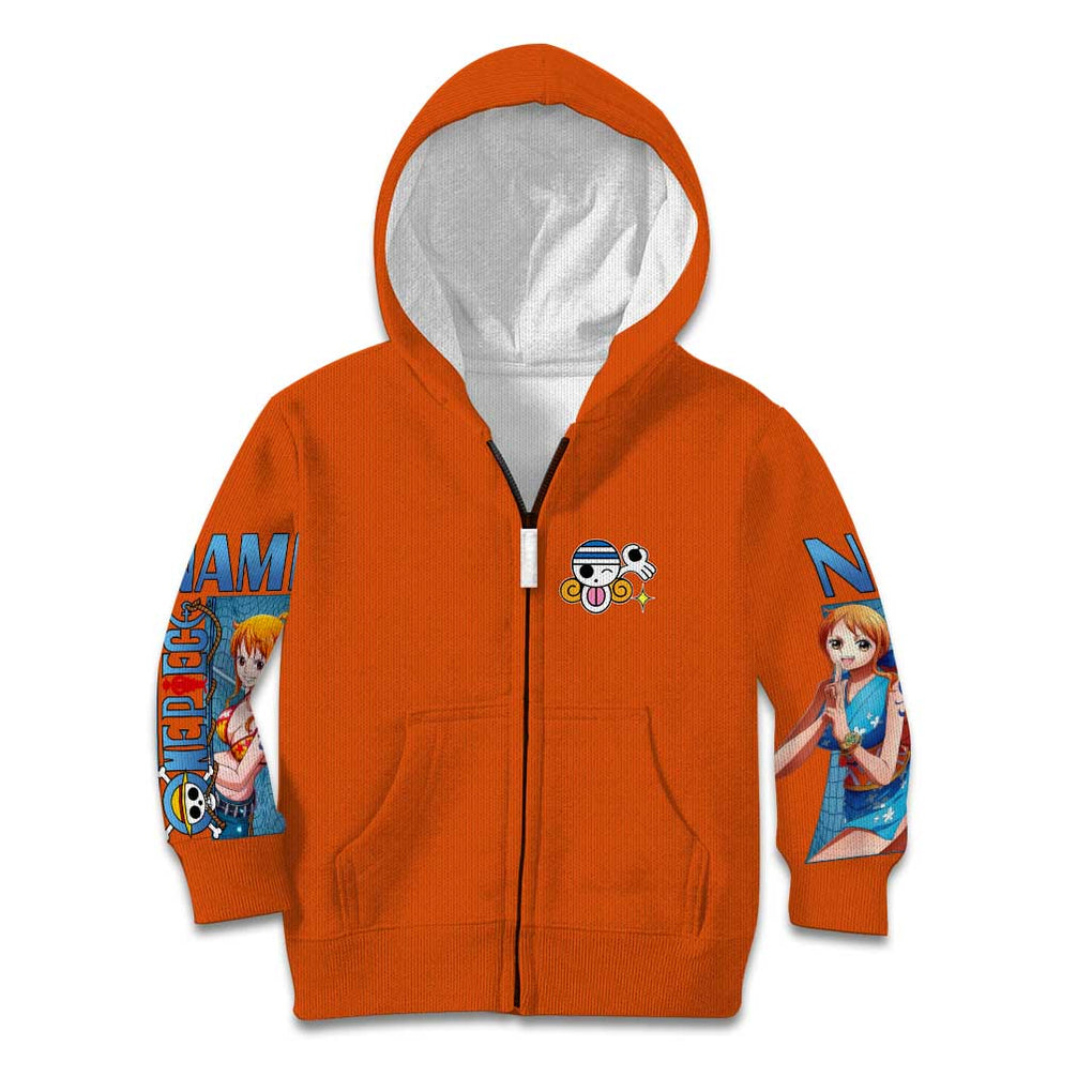 Nami V2 One Piece Kid Hoodie Anime Style