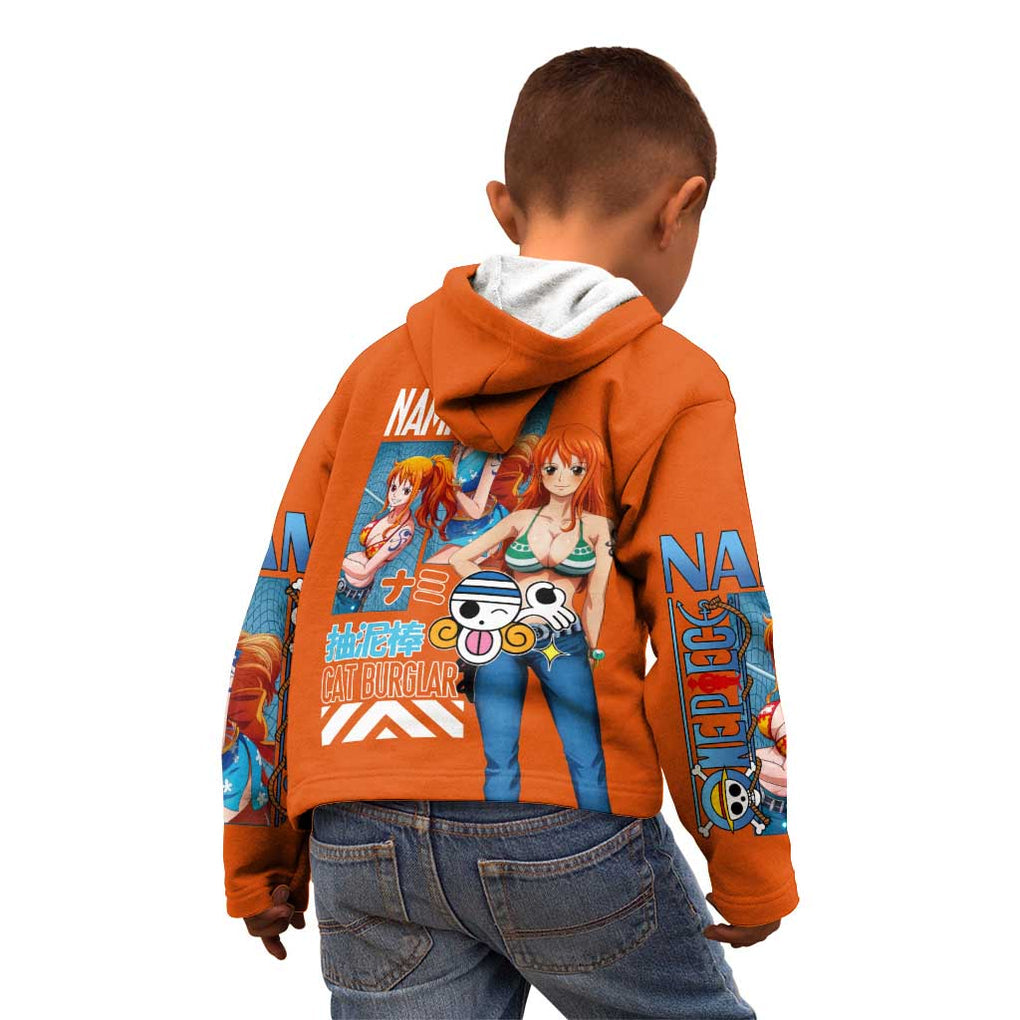 Nami V2 One Piece Kid Hoodie Anime Style