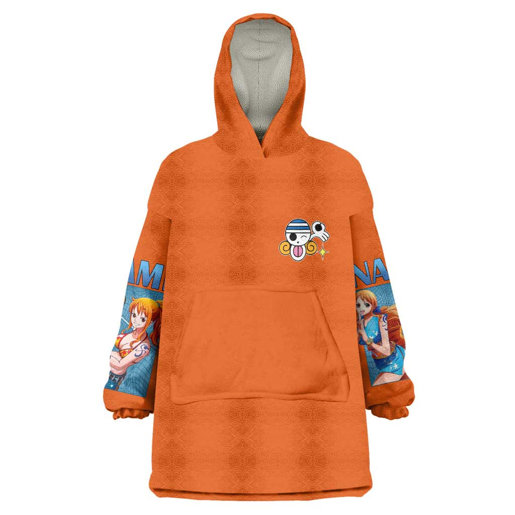 Nami V2 One Piece Wearable Blanket Hoodie Anime Style