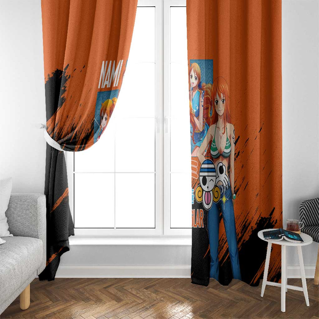 Nami V2 One Piece Window Curtain Anime Style