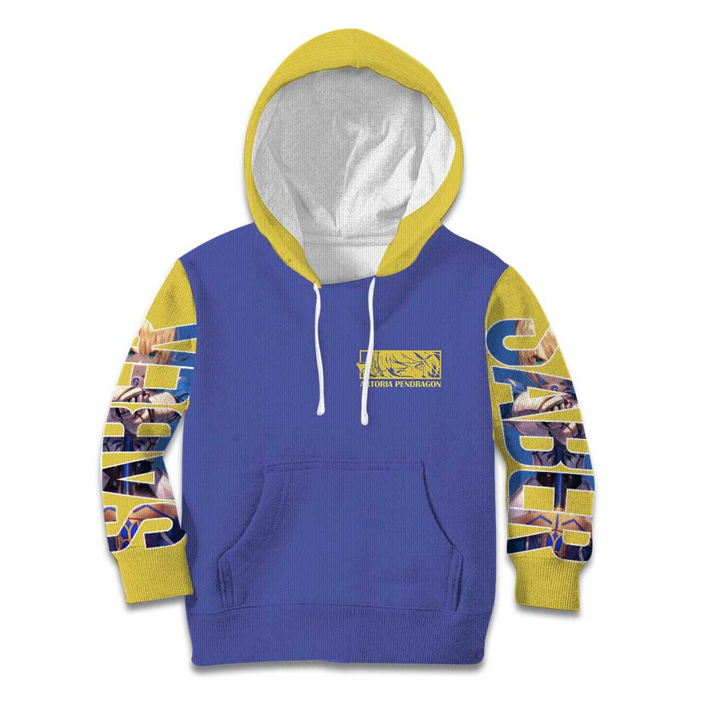 Saber Fate Stay Night Unlimited Blade Works Kid Hoodie Anime Style