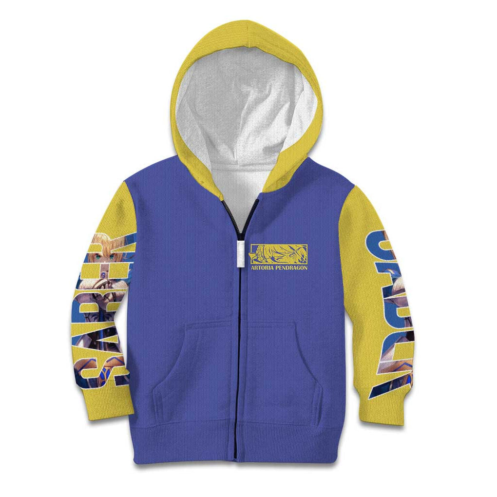 Saber Fate Stay Night Unlimited Blade Works Kid Hoodie Anime Style