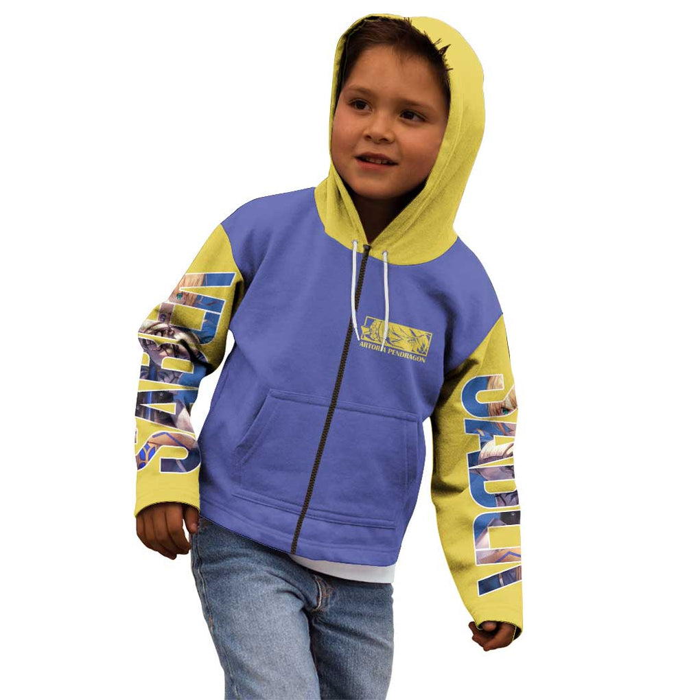 Saber Fate Stay Night Unlimited Blade Works Kid Hoodie Anime Style