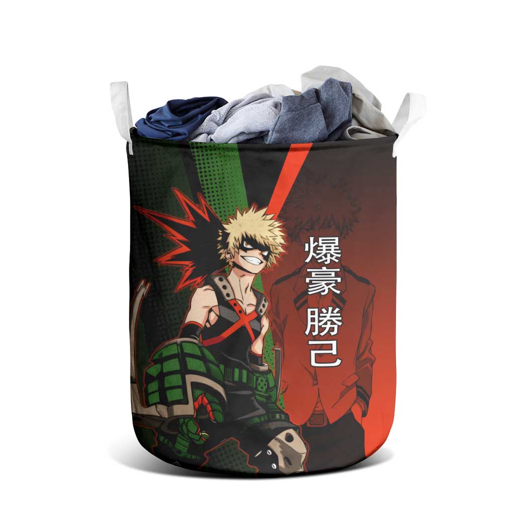 Katsuki Bakugo Dynamight Laundry Basket Japanese Comic Book Style