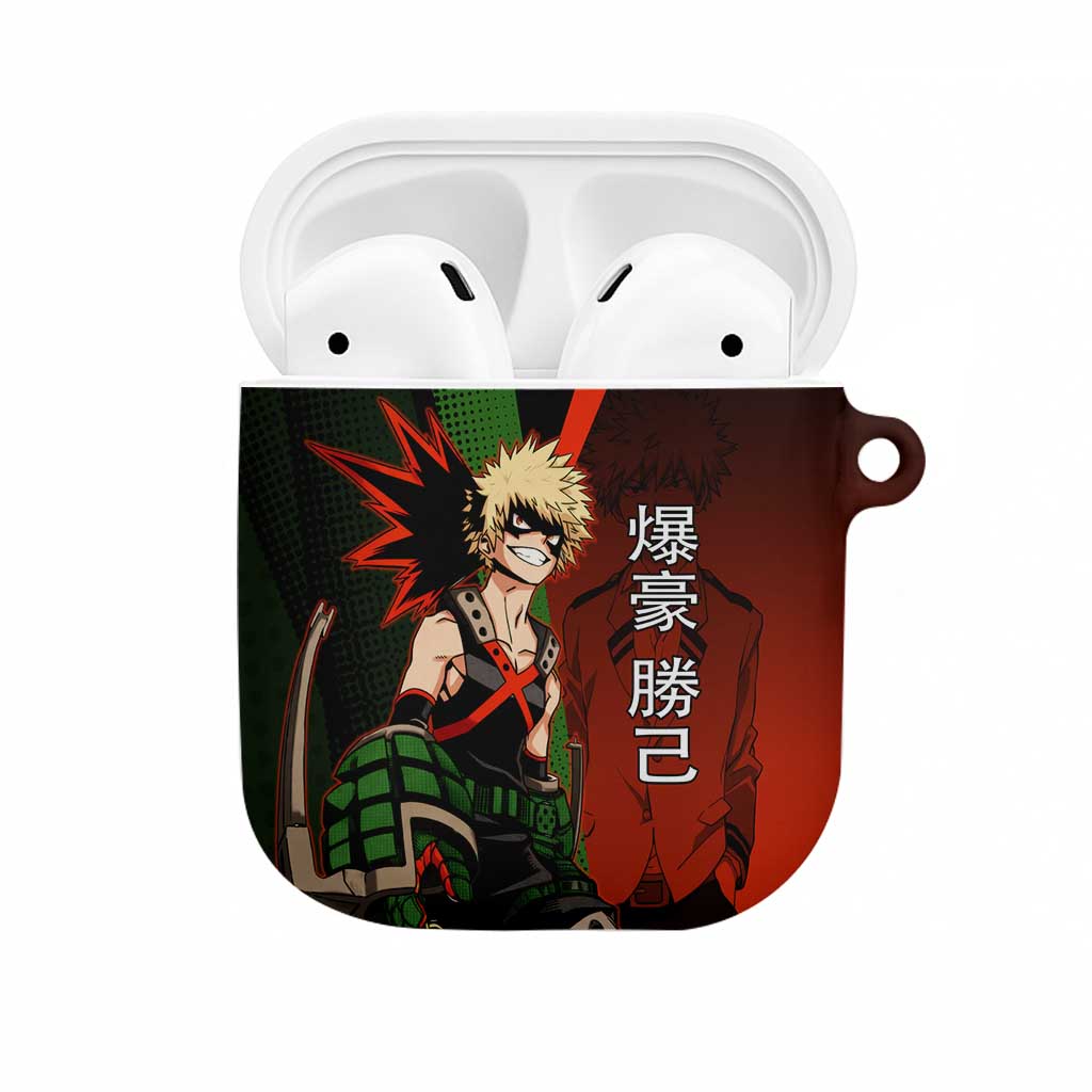 Katsuki Bakugo Dynamight AirPods Case Japanese Comic Book Style