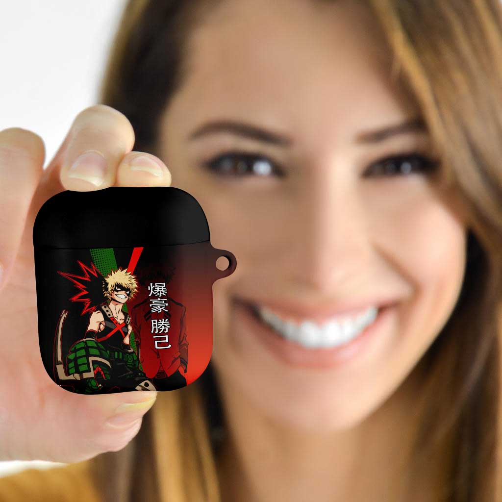 Katsuki Bakugo Dynamight AirPods Case Japanese Comic Book Style