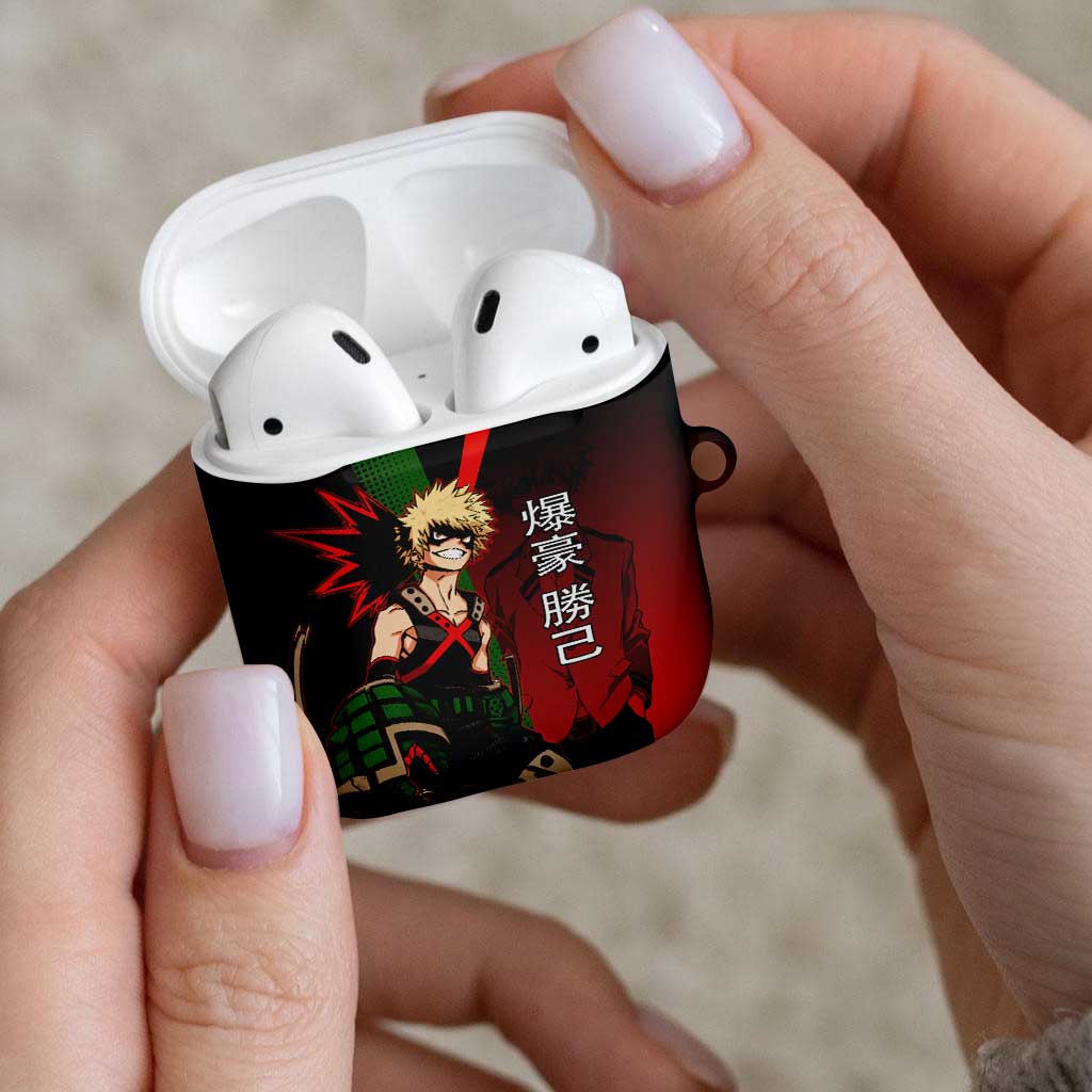 Katsuki Bakugo Dynamight AirPods Case Japanese Comic Book Style