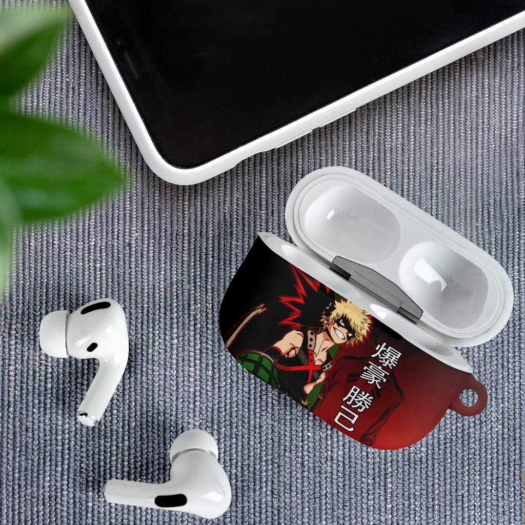 Katsuki Bakugo Dynamight AirPods Case Japanese Comic Book Style
