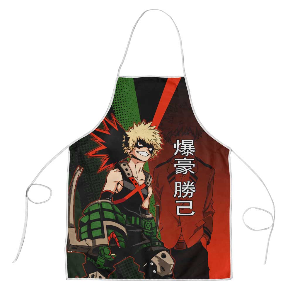 Katsuki Bakugo Dynamight Apron Japanese Comic Book Style