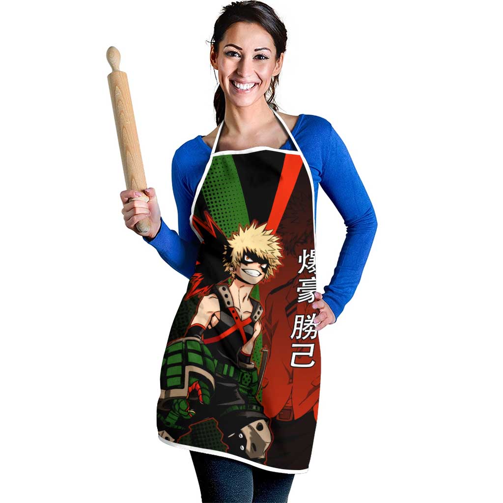 Katsuki Bakugo Dynamight Apron Japanese Comic Book Style