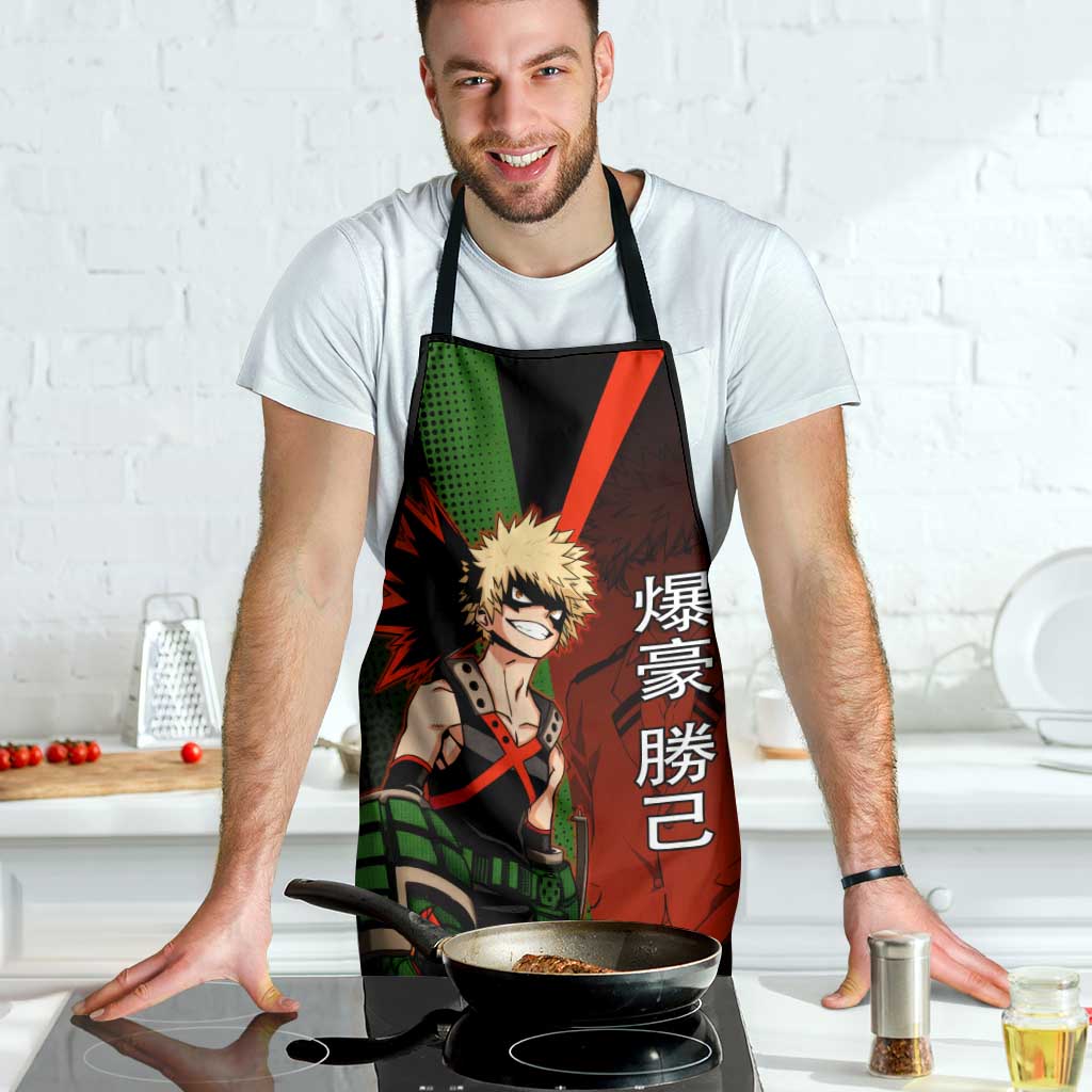 Katsuki Bakugo Dynamight Apron Japanese Comic Book Style