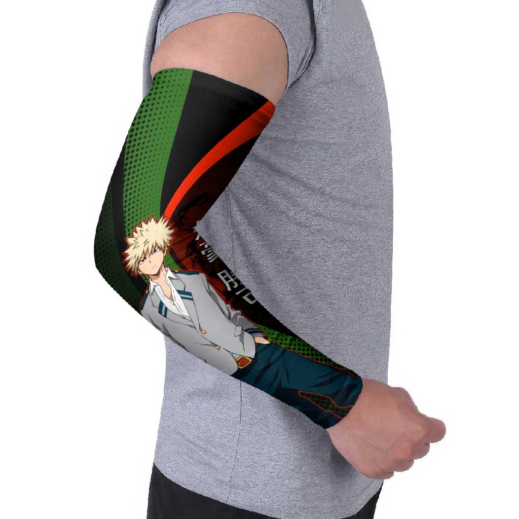 Katsuki Bakugo Dynamight Arm Sleeves Japanese Comic Book Style