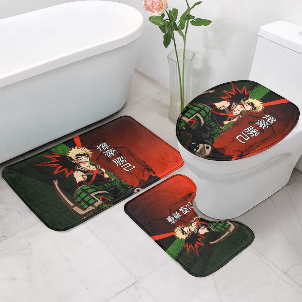 Katsuki Bakugo Dynamight Bathroom Set Japanese Comic Book Style