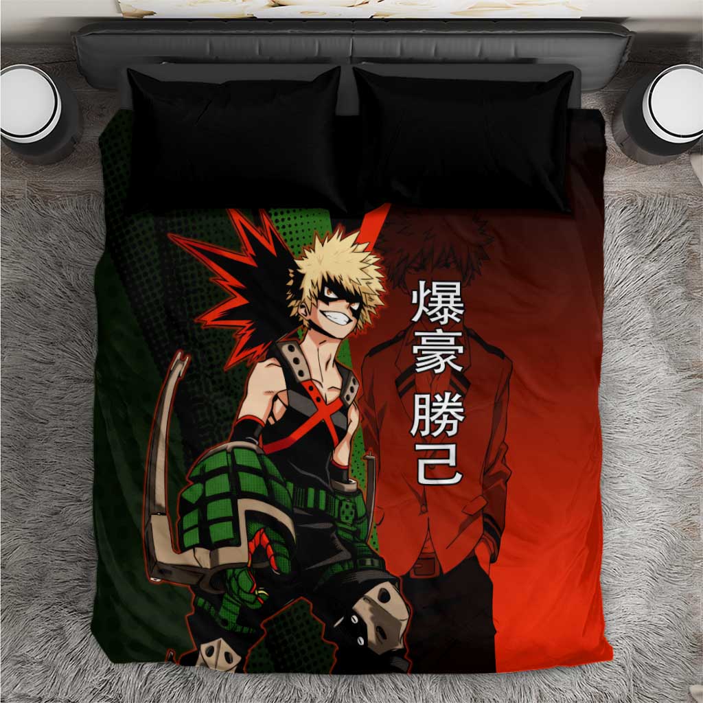 Katsuki Bakugo Dynamight Bedding Set Japanese Comic Book Style