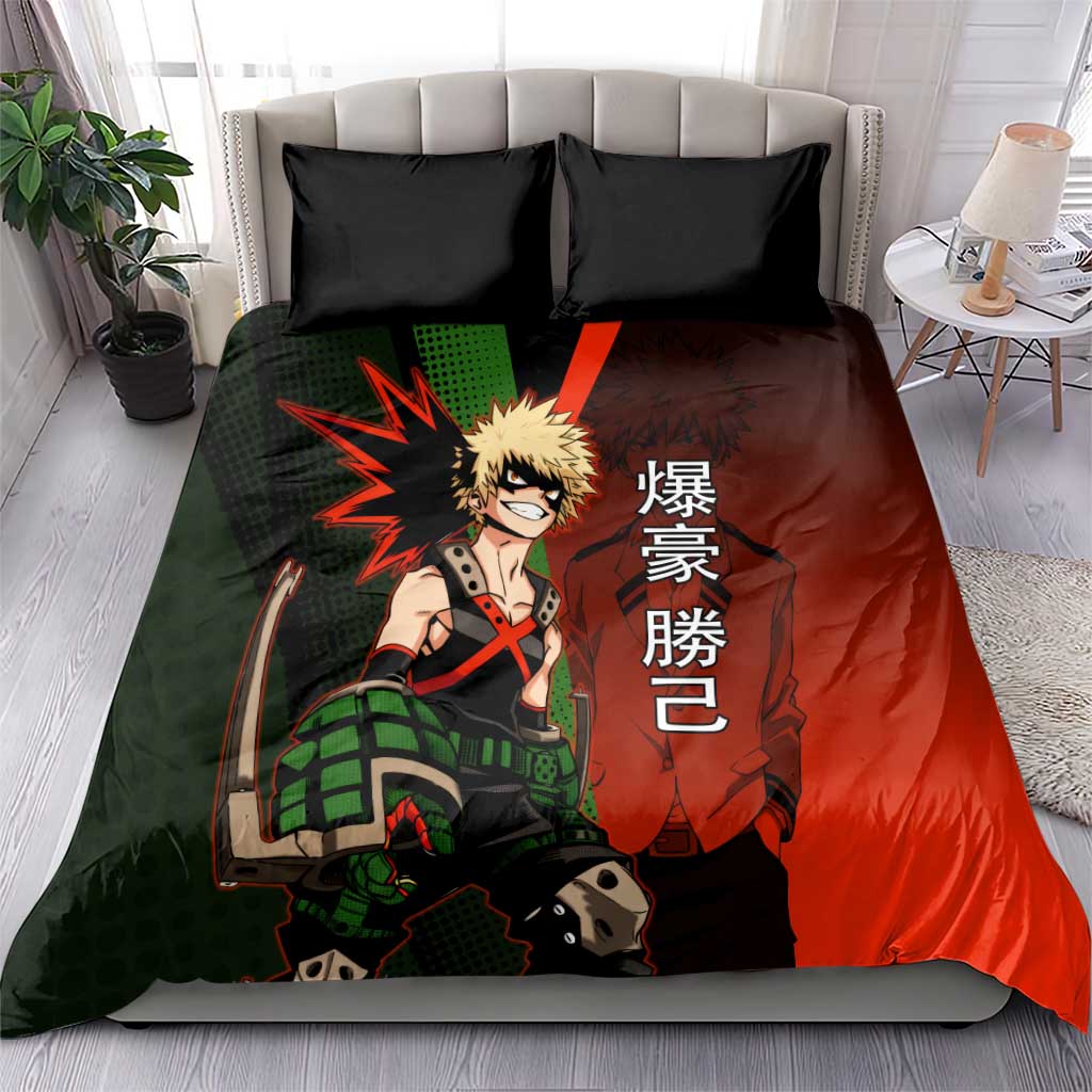 Katsuki Bakugo Dynamight Bedding Set Japanese Comic Book Style