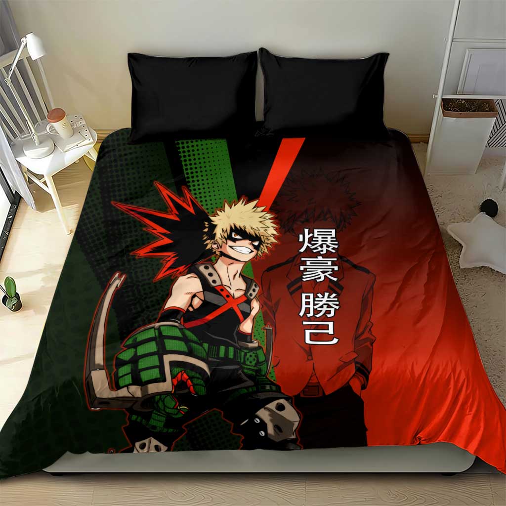 Katsuki Bakugo Dynamight Bedding Set Japanese Comic Book Style