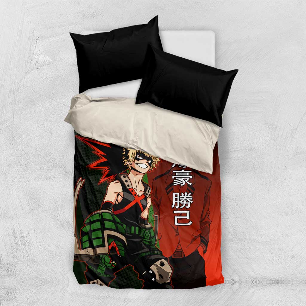 Katsuki Bakugo Dynamight Bedding Set Japanese Comic Book Style