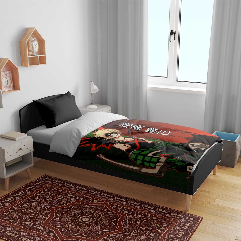 Katsuki Bakugo Dynamight Bedding Set Japanese Comic Book Style