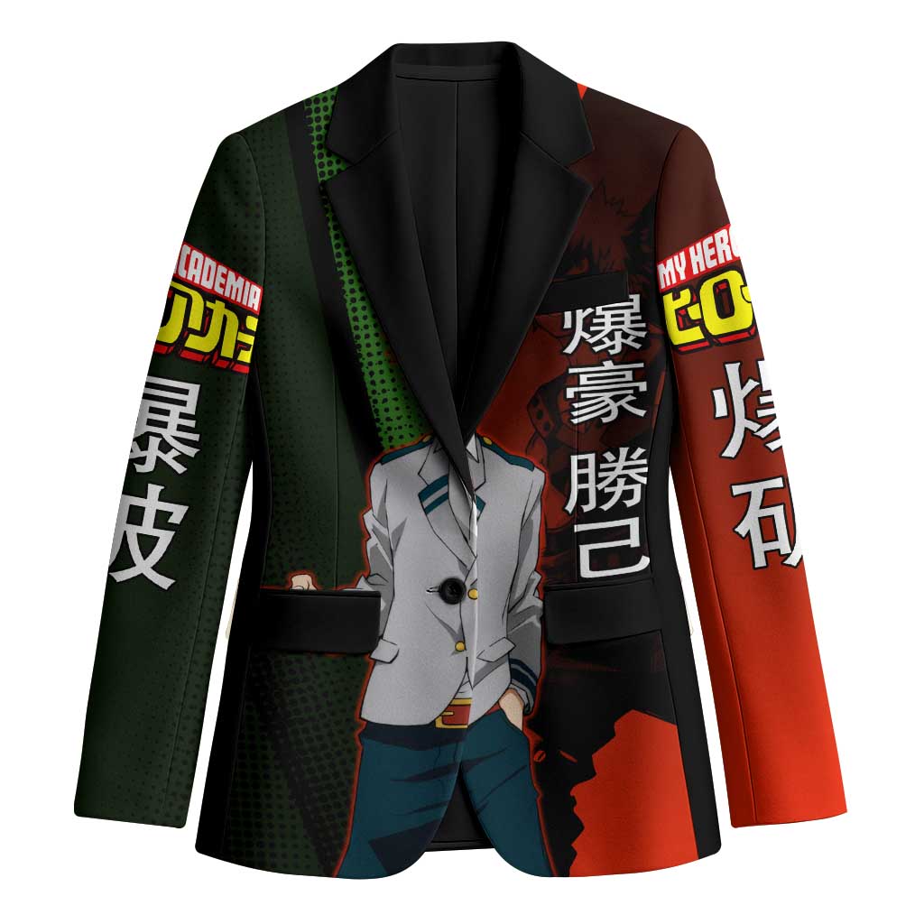 Katsuki Bakugo Dynamight Blazer Japanese Comic Book Style
