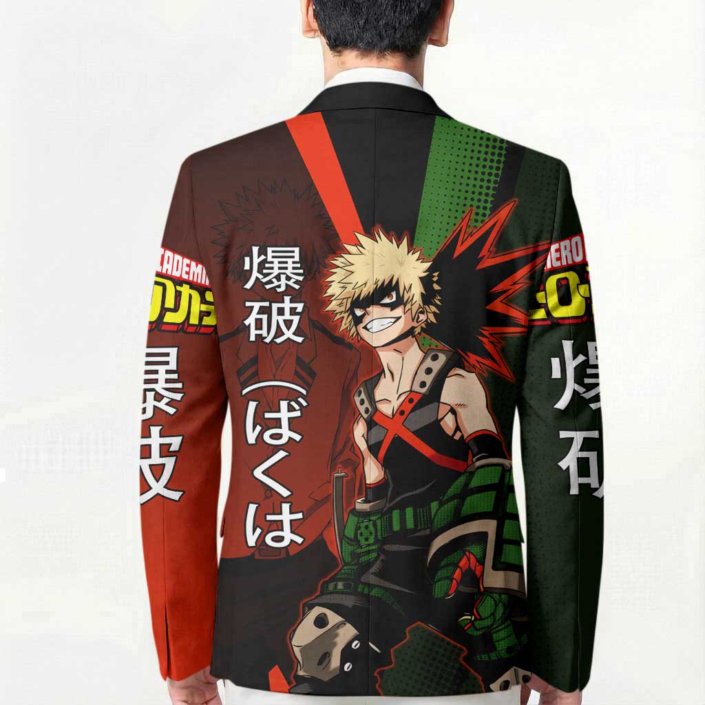 Katsuki Bakugo Dynamight Blazer Japanese Comic Book Style