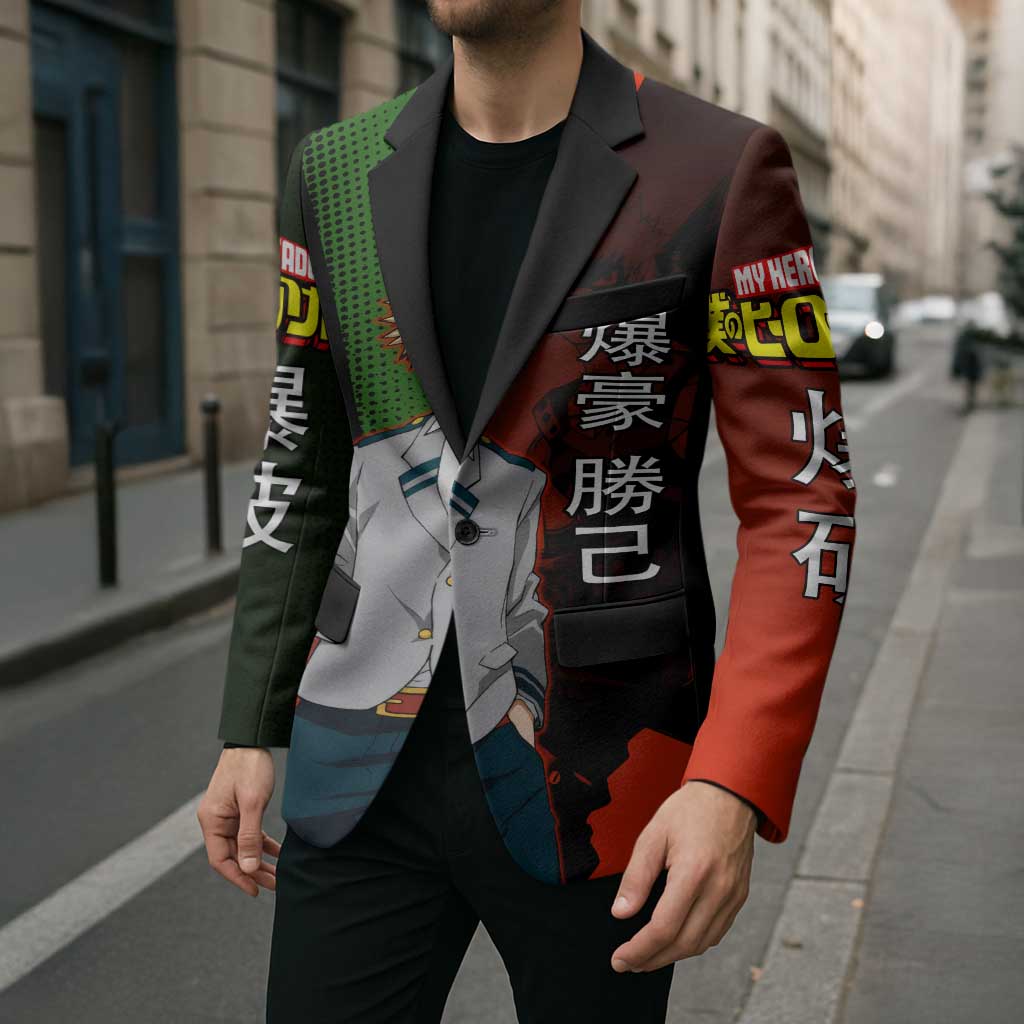 Katsuki Bakugo Dynamight Blazer Japanese Comic Book Style