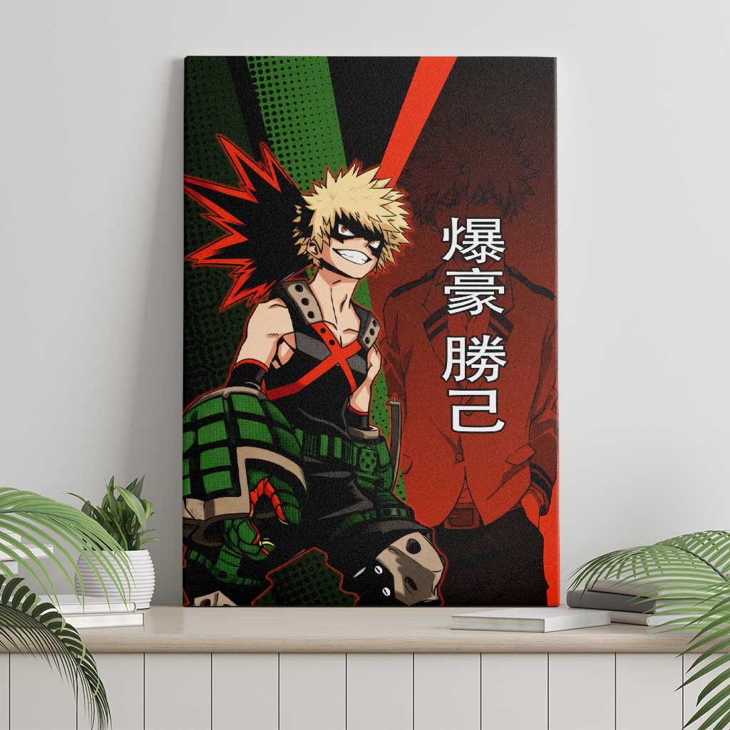 Katsuki Bakugo Dynamight Canvas Wall Art Japanese Comic Book Style
