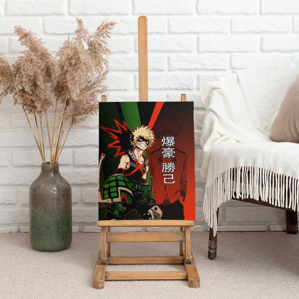 Katsuki Bakugo Dynamight Canvas Wall Art Japanese Comic Book Style