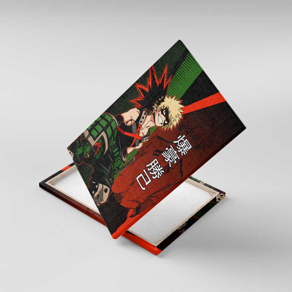 Katsuki Bakugo Dynamight Canvas Wall Art Japanese Comic Book Style