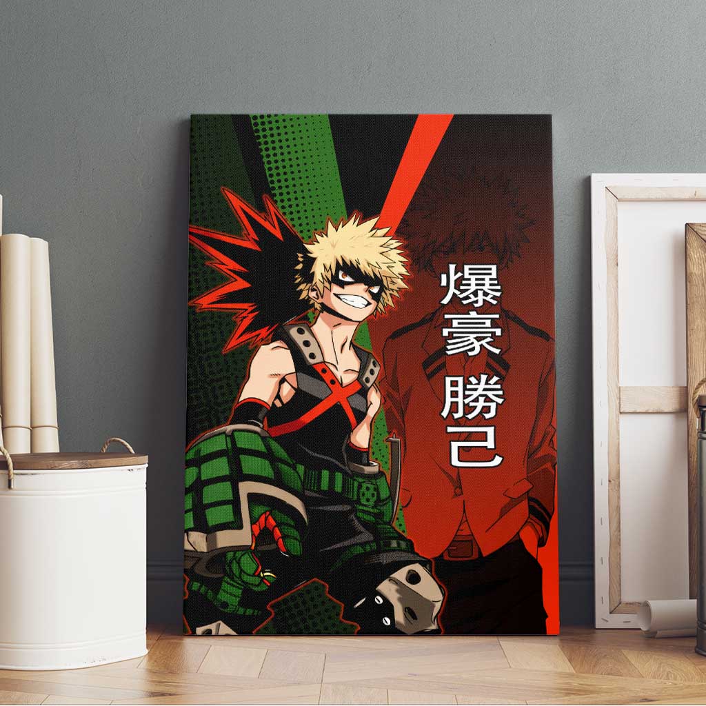 Katsuki Bakugo Dynamight Canvas Wall Art Japanese Comic Book Style