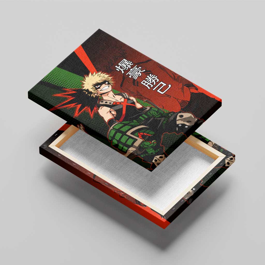 Katsuki Bakugo Dynamight Canvas Wall Art Japanese Comic Book Style