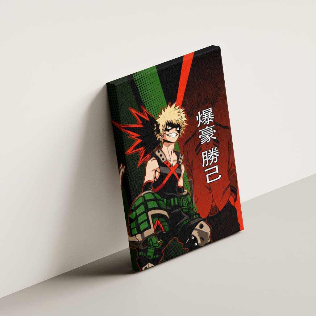 Katsuki Bakugo Dynamight Canvas Wall Art Japanese Comic Book Style