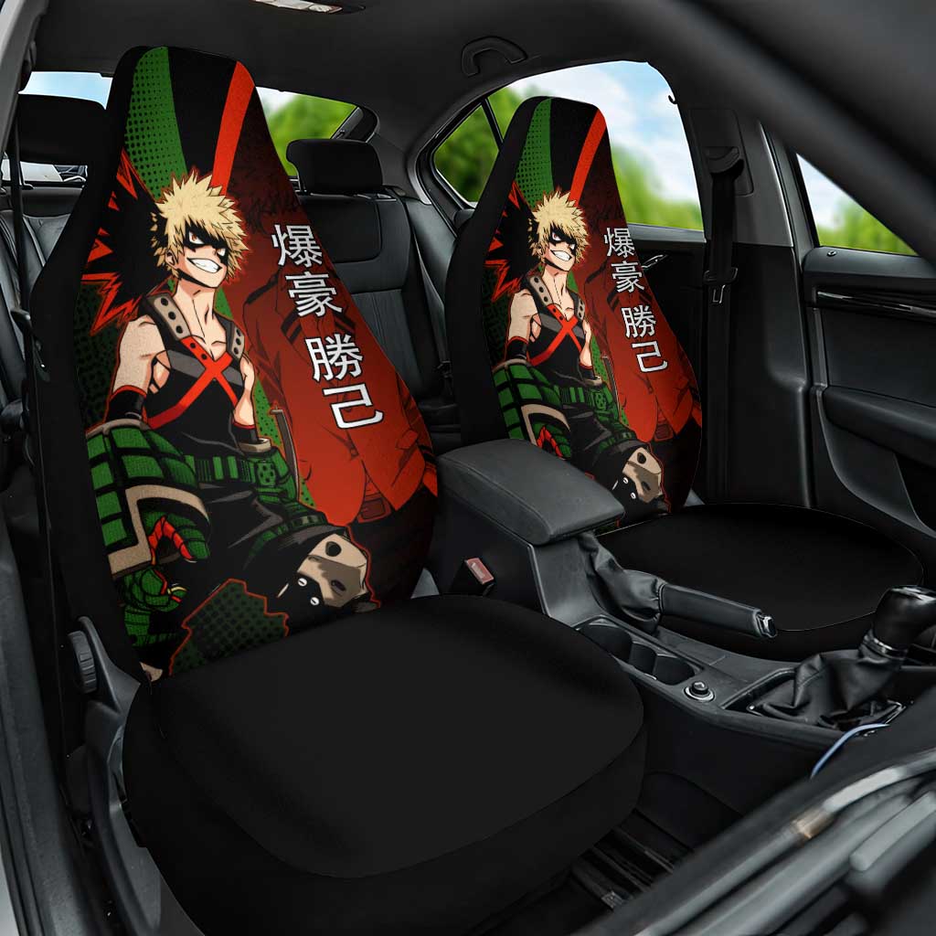 Katsuki Bakugo Dynamight Car Seat Cover Japanese Comic Book Style