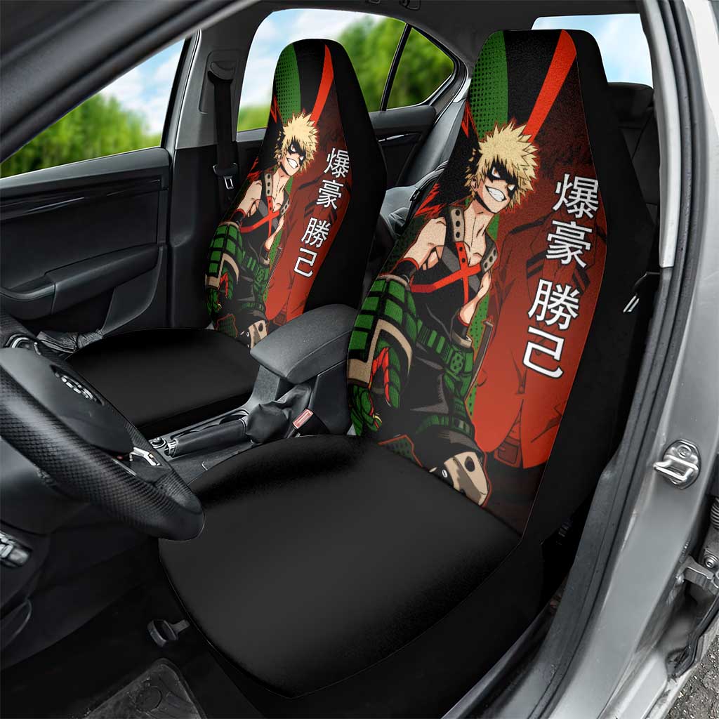 Katsuki Bakugo Dynamight Car Seat Cover Japanese Comic Book Style