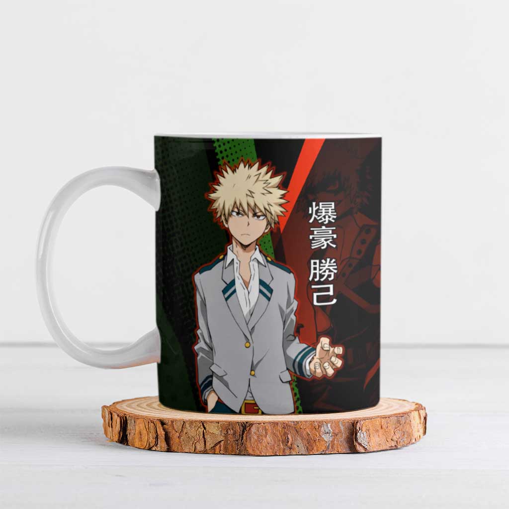 Katsuki Bakugo Dynamight Ceramic Mug Japanese Comic Book Style