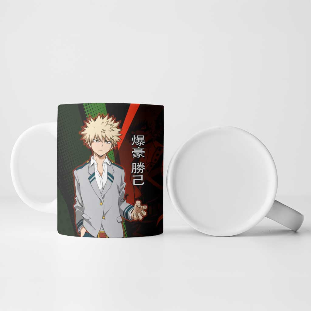 Katsuki Bakugo Dynamight Ceramic Mug Japanese Comic Book Style