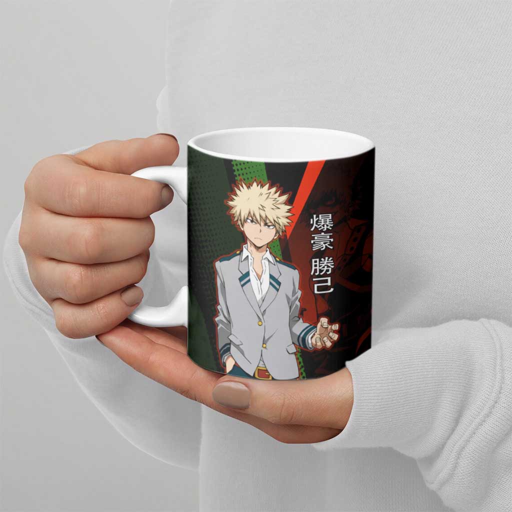 Katsuki Bakugo Dynamight Ceramic Mug Japanese Comic Book Style
