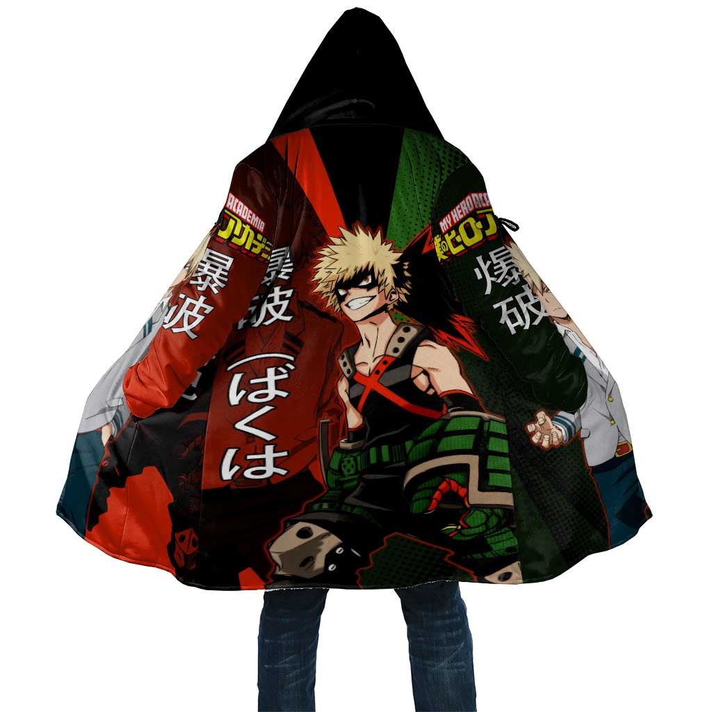Katsuki Bakugo Dynamight Cloak Japanese Comic Book Style
