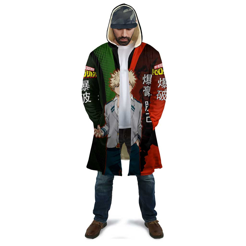 Katsuki Bakugo Dynamight Cloak Japanese Comic Book Style
