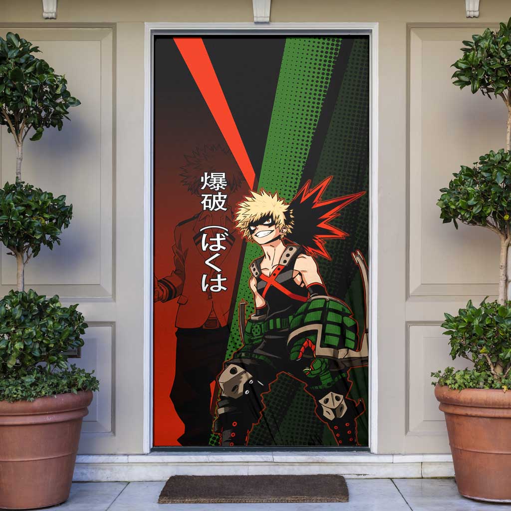 Katsuki Bakugo Dynamight Door Cover Japanese Comic Book Style