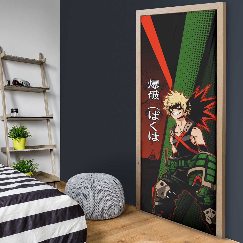 Katsuki Bakugo Dynamight Door Cover Japanese Comic Book Style