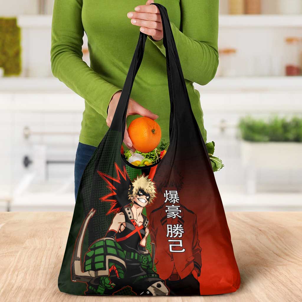 Katsuki Bakugo Dynamight Grocery Bag Japanese Comic Book Style