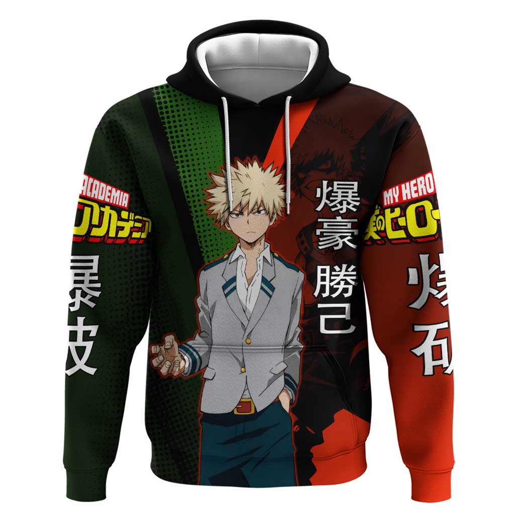 Katsuki Bakugo Dynamight Hoodie Japanese Comic Book Style