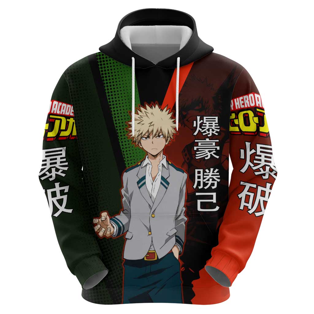 Katsuki Bakugo Dynamight Hoodie Japanese Comic Book Style